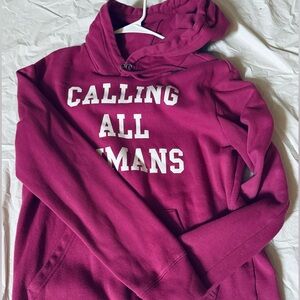 Purple pink oversized sweatshirt hoodie